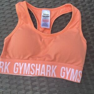EUC Gymshark Seamless Sports Bra Peach/Coral Size XS